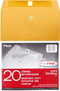 Mead Letter Size Mailing Envelopes, Clasp Closure, All-Purpose 24-lb Paper, 9" X 12", Brown Kraft Material, 20/Pack (76020)