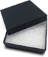 TheDisplayGuys 25-Pack #33 Cotton Filled Cardboard Paper Jewelry Box Gift Case - Matte Black (3 1/2" x 3 1/2" x 1")