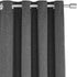 Amazon Basics 100% Blackout Basket Weave Window Panel with Grommets and Thermal Insulated, Noise Reducing Blackout Liner - 52" x 54", Graphite Grey