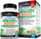 Immune Support Supplement with Vitamin C 1000mg Zinc Elderberry Ginger Beta Carotenes, Immunity Boost for Adults, Natural Immune Defense Antioxidant Vitamins by BioSchwartz, 90 Capsules