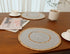 LEVIMETREE Rattan Placemats Set of 4, Natural Cotton and Rattan Woven Coasters, 11.8-inch Round Placemats for Dining Table, Kitchen, Heat Resistant Thick Rattan Chargers, Fall Place Mat Grey Placemats