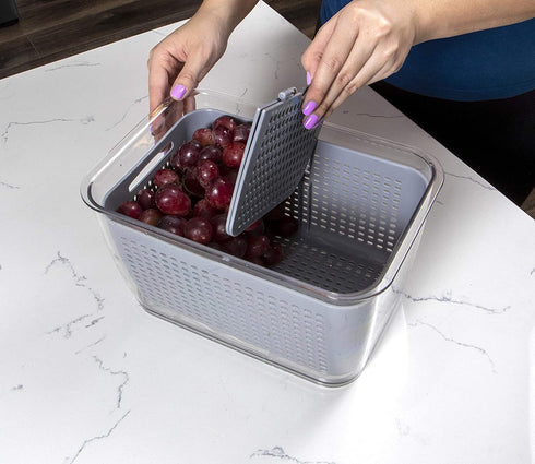 Kitchen Spaces Colander Bin, Large, Gray
