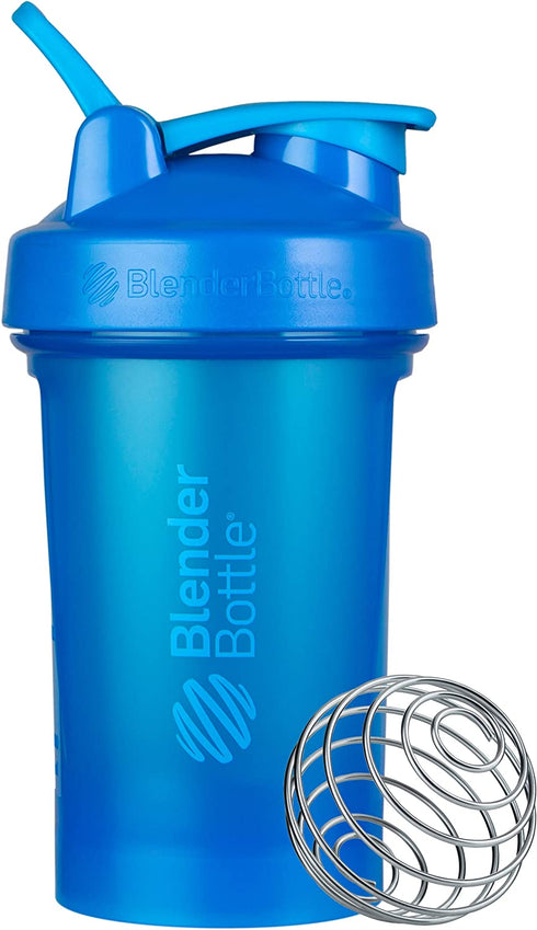 BlenderBottle Classic V2 Shaker Bottle Perfect for Protein Shakes and Pre Workout, 20-Ounce, Cyan