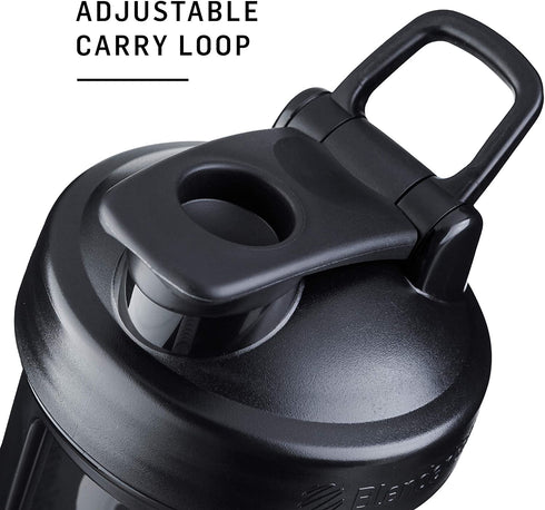 BlenderBottle Classic V2 Shaker Bottle Perfect for Protein Shakes and Pre Workout, 20-Ounce, Black