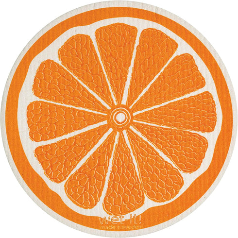 Wet-It! Swedish Dishcloth (Orange Round)