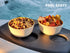 1 Click Bamboo Bowls, Set of 4, Bamboo Fiber Dinnerware Set, Reusable, Dishwasher Safe, for Salad, Soup, Cereal, Pasta, Fruit etc. Good for Party, Home Use, Outdoor (Wood Grain)