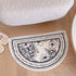 Bathroom Rug Mat, Half Round Bath Mat for Bathroom, Bathroom Rugs Mats 23.6"x15.7", Soft Polyester Non Slip Absorbent Washable