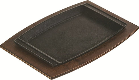 Lodge Cast Iron Rectangular Griddle, 11.56" x 7.75", 11.56", Black