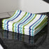T-Fal Textiles 22418 2-Pack 100-Percent Cotton Print Dual Sided Dish Cloths, Red Multi Pattern, 4 Pack, Stripe Cool