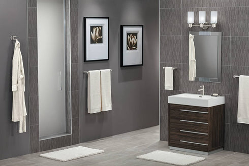 Moen YB0486BN Align 9-Inch Modern Hand Towel Bar, Brushed Nickel