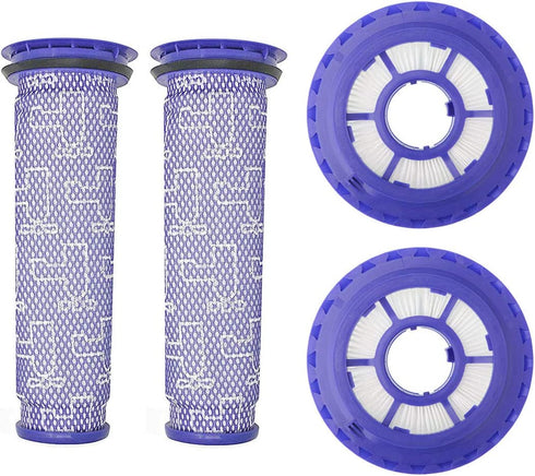 Lemige 2 Pack Post Filters & 2 Pack Pre Filters Replacement for Dyson DC65 DC66 DC41 UP13 UP20 Animal, Multi Floor and Ball Vacuums, Compare to Part #920769-01&920640-01