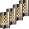 GE CoverLite LED Night Light, Decorative, Plug-in, Smart Dusk-to-Dawn Sensor, Home D©cor, Ideal for Bedroom, Bathroom, Kitchen, Hallway, 4 Pack, 48675, Brushed Nickel | Moroccan