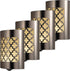 GE CoverLite LED Night Light, Decorative, Plug-in, Smart Dusk-to-Dawn Sensor, Home D©cor, Ideal for Bedroom, Bathroom, Kitchen, Hallway, 4 Pack, 48675, Brushed Nickel | Moroccan