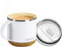 Asobu Infinite Stainless Steel Insulated Coffee Mug with Inner Ceramic Coating and Cork Coaster 16 Ounce (White)