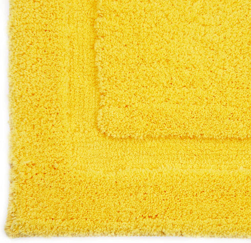 SHACOS Super Soft Bathroom Rug Bath Mat Microfiber Absorbent Non Slip Bath Rug for Bathroom Indoor Doormat Machine Washable (20"x32", Yellow)