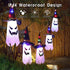 Halloween Lights, VIKASI 11.5ft Battery Operated 5 Ghost Led String Lights Halloween Decorations, Scary Halloween Decoration for Indoor Outdoor Home Party Halloween Decor