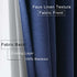 CUCRAF Full Blackout Curtains for Bedroom,100% Room Darkening Curtain,Thermal Insulated Curtain Faux Linen Drapes for Living Room with Grey Coating,Set of 2 (52 x 63 inches, Navy Blue)