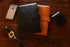 Thegreen Hard leather Cover For The Rocketbook Everlast Executive Size,black/dark brown, Leather Fabric, Pen Loop Holder/Phone Pocket/ fits A5,Magnet Strap 15,5x23cm, 6,1''x 9'' (black