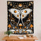 Rexful Mushroom Tapestry, Moth Tapestry Wall Hanging Sun and Moon Tapestries for Bedroom, Stars Constellation Aesthetic Art Tapestry for Living Room (60''×80'')