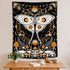 Rexful Mushroom Tapestry, Moth Tapestry Wall Hanging Sun and Moon Tapestries for Bedroom, Stars Constellation Aesthetic Art Tapestry for Living Room (60''×80'')