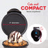 DASH DMS001BK Mini Round, Electric Griddle Machine for Individual Pancakes, Cookies, Eggs & other on the go Breakfast, Lunch, Snacks with Indicator Light, Black