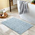 DEXI Bath Mat Bathroom Rug Non Slip Absorbent and Soft Floor Mats Washable Chenille for Bathtub Toilet Shower Room Entryway,20"x32"Light Blue