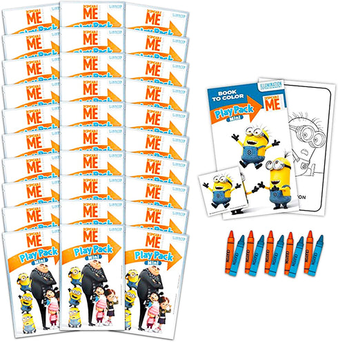 Despicable Me Minions Ultimate Party Favor Bundle - 30 Pack Despicable Me Activity Sets with Stickers, Coloring Books and Crayons (Despicable Me Party Supplies)