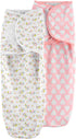 Simple Joys by Carter's Baby Girls' Cotton Swaddle Blankets, Multipacks