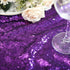 Sequin Tablecloth 60x102inch Sparkly Table Cloth Purple Table Cover Overlay for Wedding Birthday Halloween Party Wedding Decorations Purple