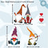 Valentines Day Decorations - Valentine Gnomes Variety Pack with Hearts Double Sided Window Cling - Reusable Valentine Window Clings Decor - Decal Sticker Decoration for Glass Door and Windows - Small