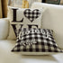 AVOIN Family Saying Buffalo Plaid Throw Pillow Cover, 18 x 18 Inch Holiday Love Home Easter Day Fall Cushion Case for Sofa Couch Set of 4
