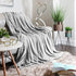 Nestl Fleece Blanket - Bed Blankets Queen Size - Soft Fuzzy Blanket - Lightweight Queen Blanket for Bed - Cut Plush Blanket - Light Grey Queen Size Blanket - 90x90 Inches