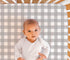 The Peanutshell Crib Sheet Set for Baby Boys or Girls | Red, Black & Grey Buffalo Plaid | 2 Pack Set