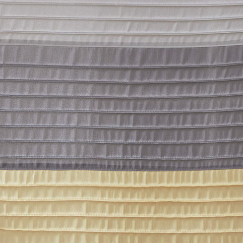 Amherst Fabric Yellow Shower Curtain , Pieced Transitional Simple Shower Curtains for Bathroom , 72 X 72 , Clear Lemon