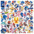 WOOACME Sonic The Hedgehog Party Supplies, 101pcs Birthday Party Decorations Include Happy Birthday Banner, Hanging Swirls Decorations, Foil Balloons and Latex Balloons, Stickers, Cake Topper and Table Cover for Kids
