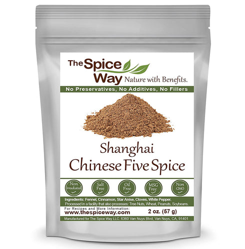 The Spice Way Shanghai Chinese Five Spice - A Traditional Chinese 5 spice seasoning ( 2 oz ) for Asian style dishes with the Chinese staples including pepper. All-purpose, No preservatives, No Salt