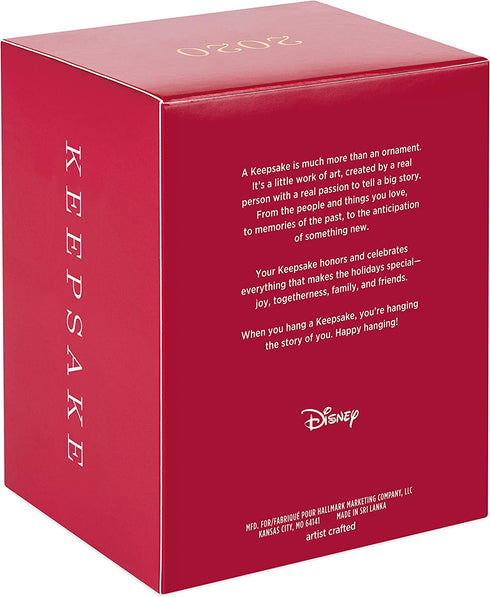 Hallmark Keepsake Christmas Ornament 2020, Disney Mickey Mouse and Minnie Mouse Starry-Eyed Sweethearts