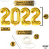 Gold 2022 Balloons Numbers Set - 40 Inch, Hanging Swirls and Pompoms | Graduation Party Decorations 2022 | Black and Gold Graduation Decorations 2022 | Graduation Balloons, Class of 2022 Decorations