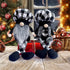 2 Pcs Buffalo Plaid Gnome Shelf Sitter,Farmhouse Gnome Plush Elf Decorations,Mr Gnome and Mrs Gnome Dolls, Handmade Elf Scandinavian Household Ornaments Kitchen Tiered Tray Décor
