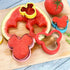 Elfkitwang Mickey and Minnie Themed Cookie Cutters Set ,Mickey Minnie Head Cartoons Shapes Cookie Cutter for Kids Sandwich Cakes Biscuits Vegetables Fruit Cutters Baking Mold(Assorted Sizes)