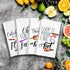Kamalove Funny Kitchen Towels and Dishcloths Sets of 4 - Dish Towels with Sayings - House Warming Presents for New Home, Gifts for Women, Farmhouse Kitchen Decor, Colourful