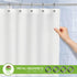 Clean Healthy Living Premium PEVA White Shower Curtain Liner with Magnets & Suction Cups - 70 X 71 in. Long