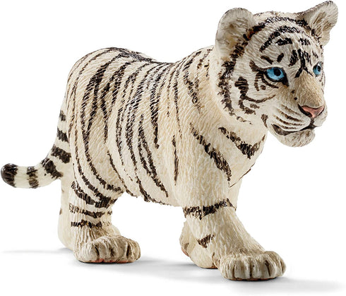 Schleich Wild Life, Animal Figurine, Animal Toys for Boys and Girls 3-8 Years Old, White Tiger Cub, Ages 3+