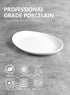 Sweese 715.101 Oval Serving Platters, 12.5 Inch White Porcelain Serving Platters for Party, Large Oval Serving Trays Serving Plates for Fish Dish, Steak, Restaurant, Dessert Shop, Set of 2