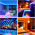 UPxUP 50ft LED Strip Lights Color Changing, Bluetooth LED Lights with App Control, Remote, Control Box, 64 Scenes and Music Sync Lights for Bedroom, Room, Kitchen, Party, 2 Rolls of 25ft.