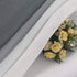 DWCN Grey Faux Linen Ombre Sheer Curtains - Semi Voile Gradient Grommet Top Curtains for Bedroom and Living Room, Set of 2 Window Curtain Panels, 52 x 90 Inches Long