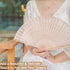 30pcs Sandalwood Foldable Hand Fans, Wedding Fans for Guests Bulk, Handheld Wooden Fans for Women, Hand Held Fans for Wedding, DIY Decorative Folding Fans for Party Decoration Baby Bridal Shower Gifts