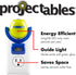 Projectables 13347 Six Image LED Plug-In Night Light, Green and Blue, Light Sensing, Auto On/Off, Projects Solar System, Earth, Moon, Safari, Aquarium, and Coral Reef on Ceiling, Wall, or Floor
