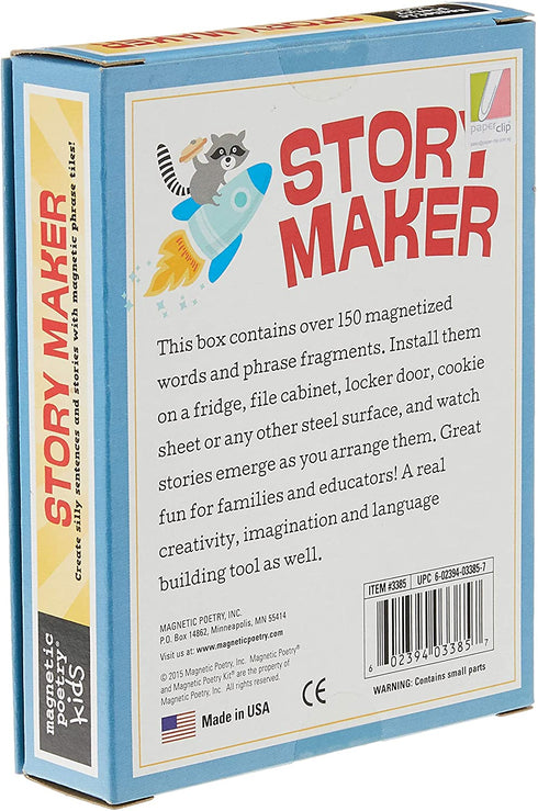 Magnetic Poetry - Kids Story Maker Kit - Ages 5 and Up - Words for Refrigerator - Write Poems and Letters on The Fridge - Made in The USA
