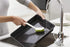 Joseph Joseph CleanTech Dish Brush and Reusable Sponge Scrubber Set Hygienic Quick-Dry, Green